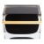 Hand Blown Murano Box in Onyx Black With Brass Fittings For Sale