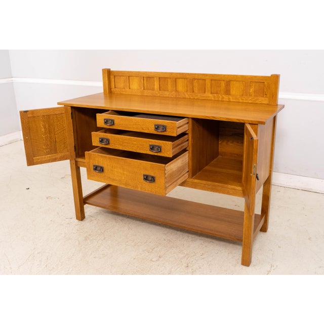 Stickley Stickley Mission Oak Arts & Crafts Sideboard For Sale - Image 4 of 18