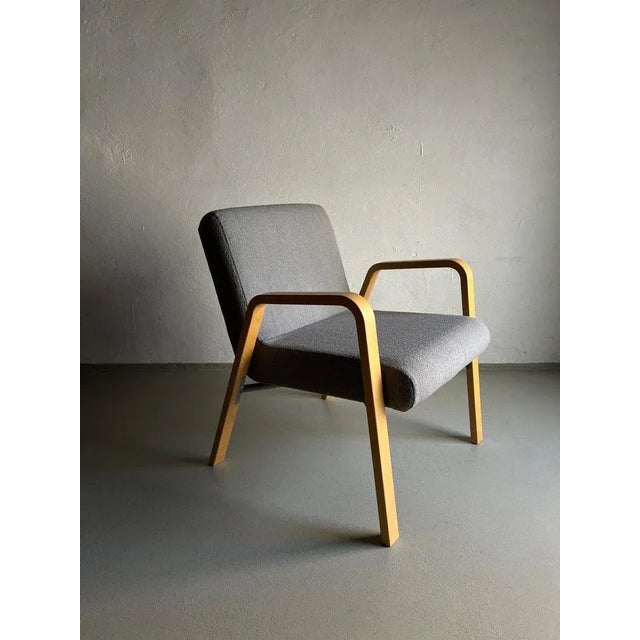Scandinavian Gray Easy Chair | 1980s For Sale - Image 8 of 12