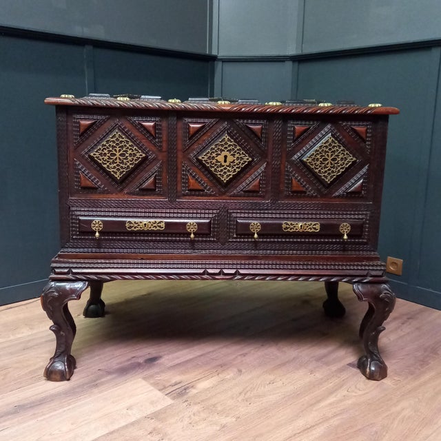 Anglo Indian Colonial Campaign Chest, 1840s For Sale - Image 17 of 18
