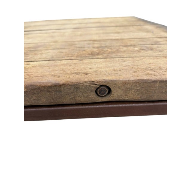 Brown Restoration Hardware Brickmaker's Coffee Table - Grand Size For Sale - Image 8 of 10