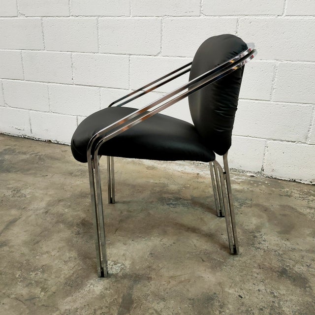 Vintage Leather Armchair from Girgi, Italy, 1970 For Sale - Image 4 of 10