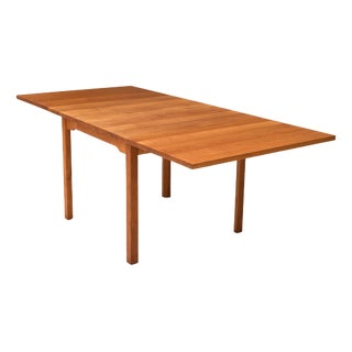 Scandinavian Drop Leaf Dining Table in Oak, 1970s For Sale
