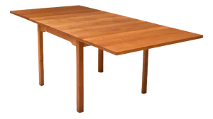 Scandinavian Drop Leaf Dining Table in Oak, 1970s
