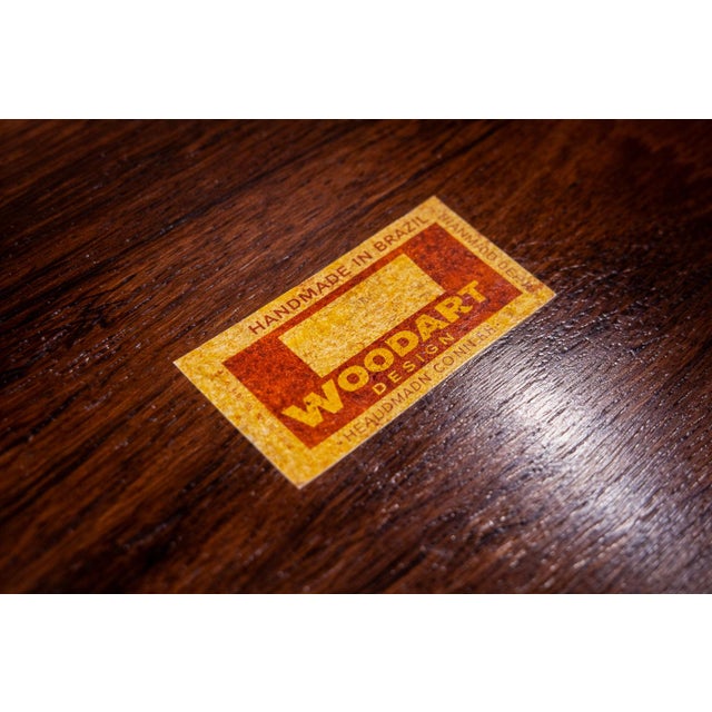 Brown Brazilian Mid-Century Modern Tray in Rosewood, Jean Gillon, 1960s For Sale - Image 8 of 9