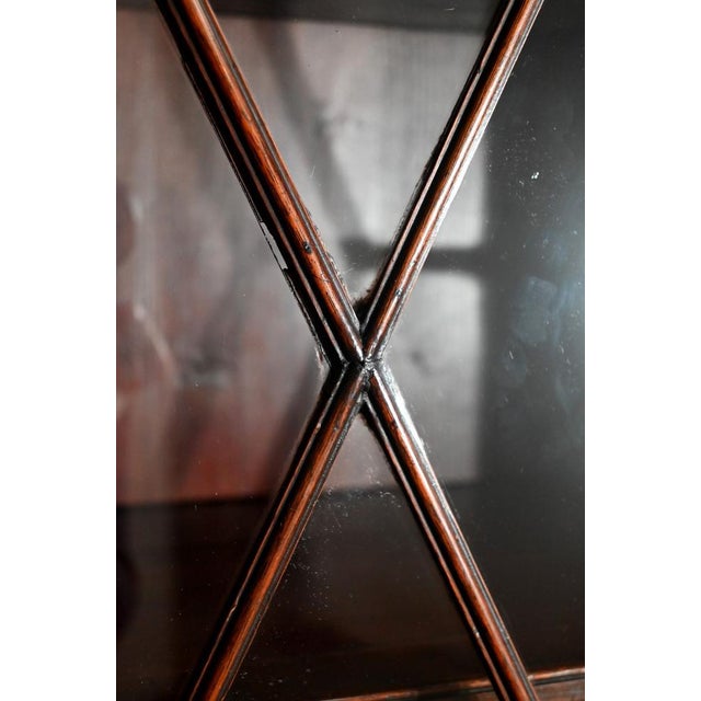 Brown Mahogany Bookcase Cabinet, England, 1900s For Sale - Image 8 of 18