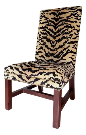 Ralph Lauren High Back Tiger Dining Accent Chair