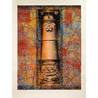 Judith Lipnik Perlow Column Series (Large Iv) 2003 Signed Serigraph on Paper For Sale