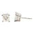 1.50 Ct Princess Cut Diamond Stud Earrings - 2 Pieces For Sale