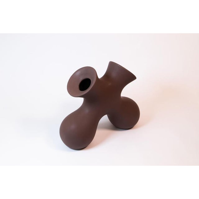 Tabono Vase in Ceramic by Soheila Mahmoodi For Sale - Image 10 of 18
