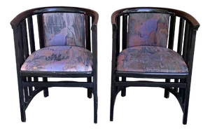 Set of Art Nouveau Armchairs in the style of Josef Hoffmann, 1920