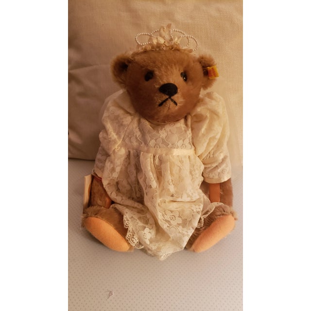 Late 20th Century Steiff Collectible Teddy Bear-Bride For Sale - Image 10 of 10
