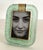 Green Italian Murano Twist Glass Picture Frame in Green, 1990s For Sale - Image 8 of 11