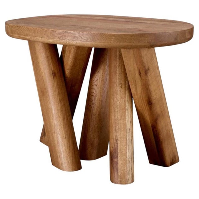 Side Table in Oak Wood For Sale - Image 7 of 7