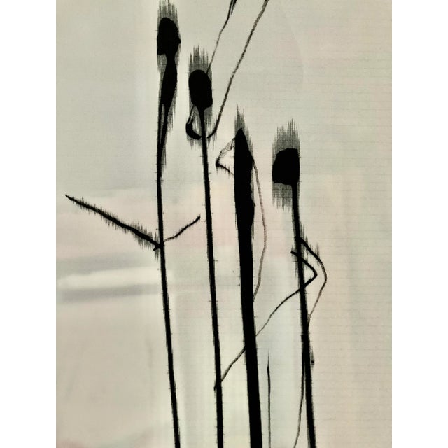 Erik Sulander “Some People” Abstract Painting by Erik Sulander 28x48. Signed. Unframed. For Sale - Image 4 of 5