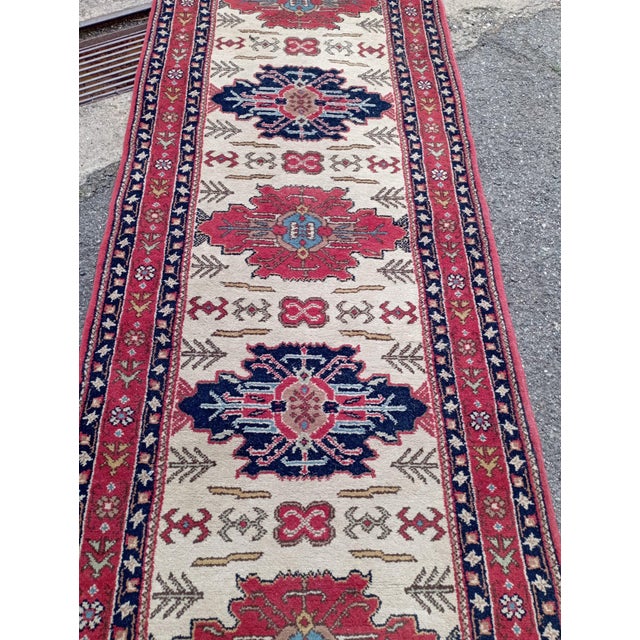 Hand-Knotted Persian Runner Rug with Plant Dyes, 1970 For Sale - Image 4 of 8
