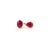 Contemporary Contemporary Open Face 4.6 Ct Ruby Toi Et Moi Ring in 14k Yellow Gold Size 6.5 For Sale - Image 3 of 13