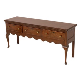 American Vintage Queen Anne Style Walnut Sideboard For Sale