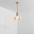 Tubular sm brass pendant light 3 by schwung dimensions: w 48 x d 48 x h 103 cm materials: brass, frosted glass finishes...