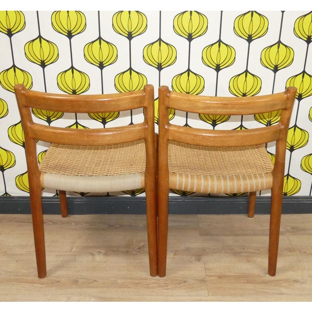 Model 84 Dining Chair in Teak by Niels Otto Møller for J.L. Møllers, 1960s, Set of 4 For Sale - Image 9 of 18