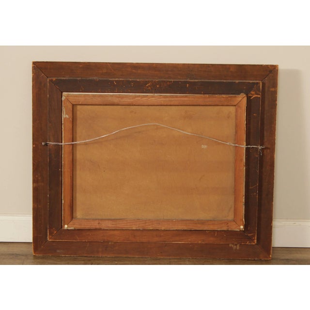 Antique German Village Original Oil Painting by Eugen Kampf For Sale - Image 12 of 13