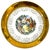 Metal Mid 20th Century 22 Carat Crest-O-Gold Dinner Plates by Sabin - Set of 8 For Sale - Image 7 of 13