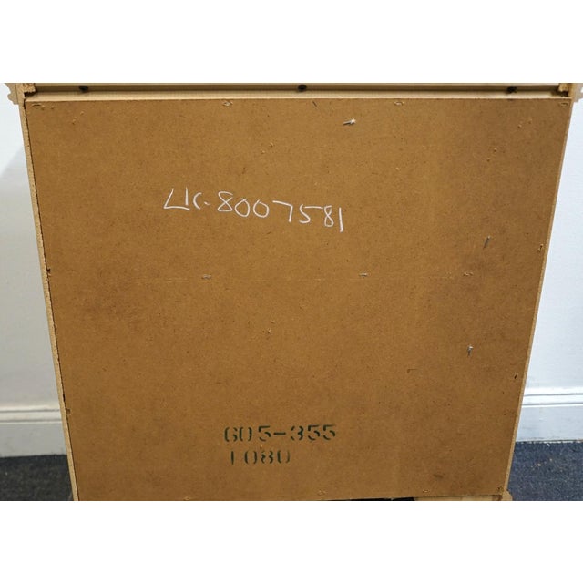 Late 20th Century Universal Furniture Cherry Traditional Style Blockfront 26" Three Drawer Nightstand 605-355 For Sale - Image 12 of 12