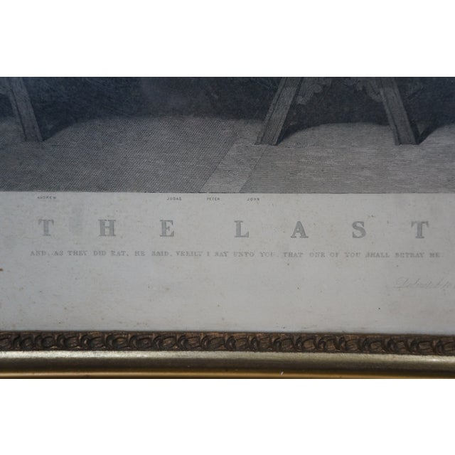 Antique Archibald L. Dick Leonardo Da Vinci Last Supper Engraving 49" For Sale - Image 10 of 18