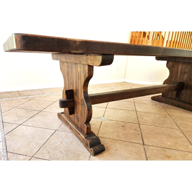 Early 20th Century Antique French Refectory Dining Table 16 Foot Early 1900s For Sale - Image 5 of 13