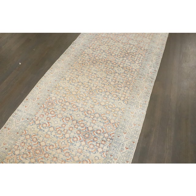 Long Antique Zabihi Collection Persian Malayer Runner - 3'3" x 26' For Sale - Image 10 of 11