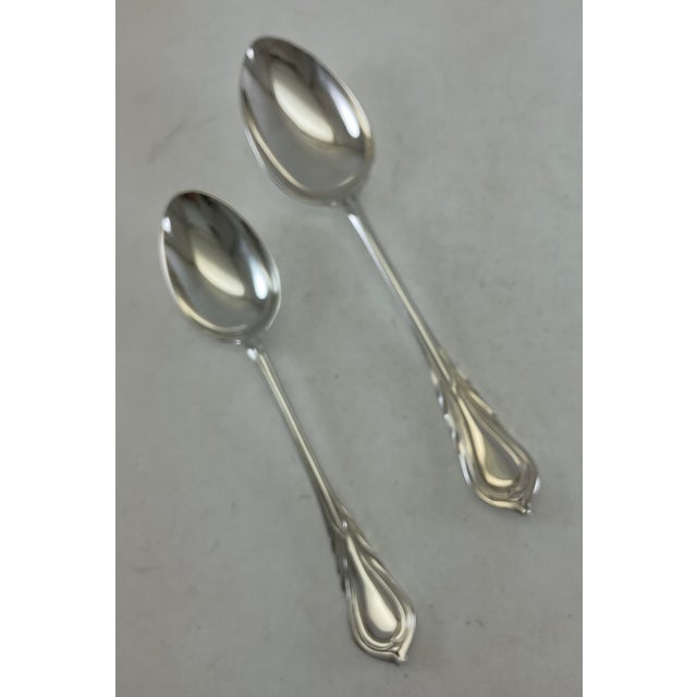 James Dixon & Sons 1980s Silver Dinner Spoon, Lily. For Sale - Image 4 of 18