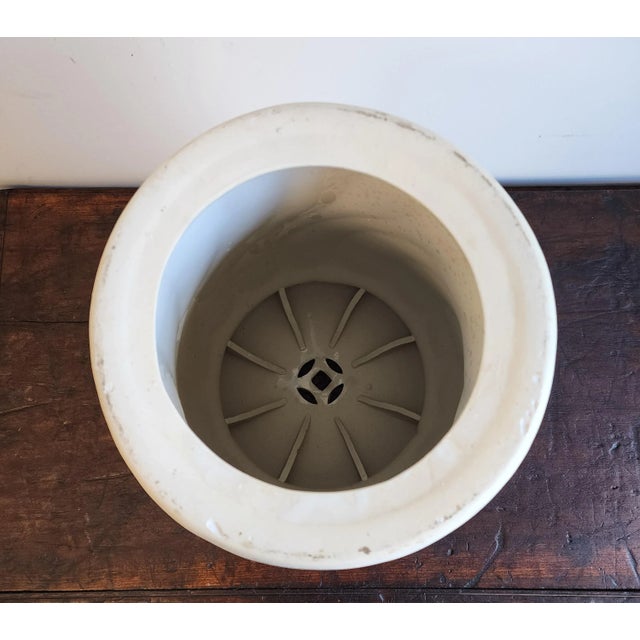 Vintage Chinoiserie Style Ceramic Garden Stool For Sale - Image 10 of 11