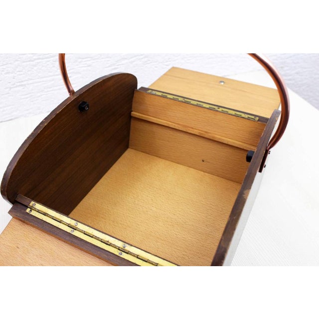 Wooden Table Worker Box, 1970s For Sale - Image 9 of 14