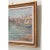 Sky Blue French Vintage Framed Seaside Oil Painting For Sale - Image 8 of 10