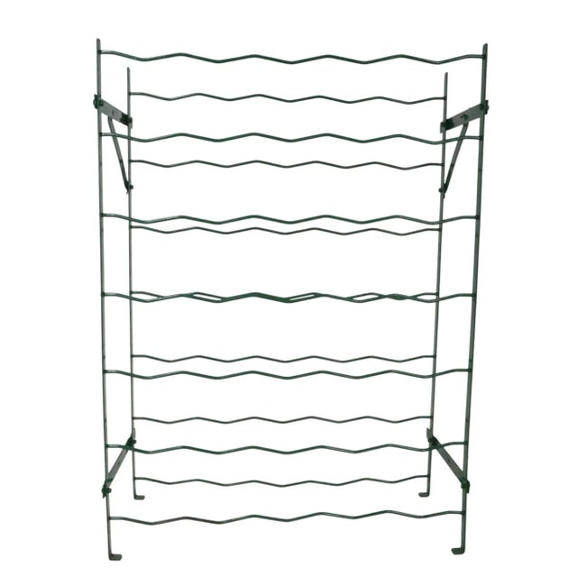 Late 20th Century Late 20th Century Freestanding Wire Work 35 Bottle Wine Rack For Sale - Image 5 of 6