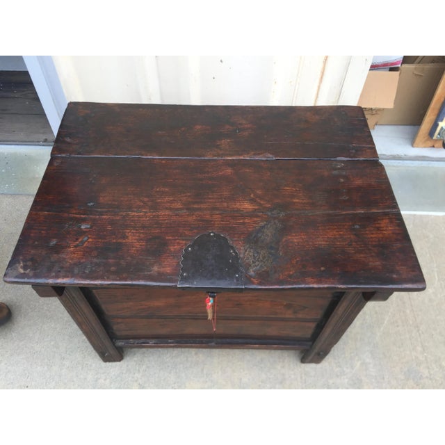 Fantastic Antique Storage Bin, Asian, made from elm wood. 19th Century. Wondeful vintage patina to the wood. This would...