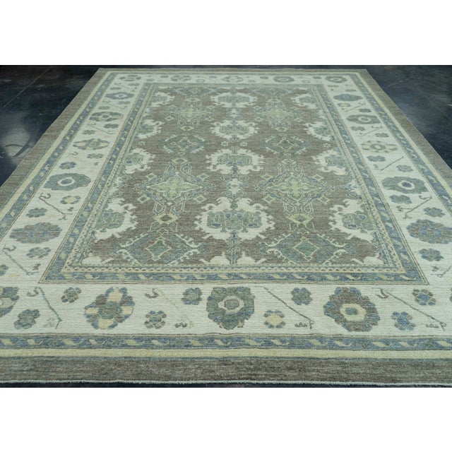 Early 21st Century Turkish Oushak Rug 9'2" x 12'6" #19364 For Sale - Image 5 of 8