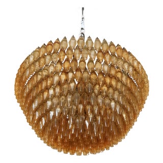 Murano Glass Chandelier in the style of Venini, 1990s For Sale