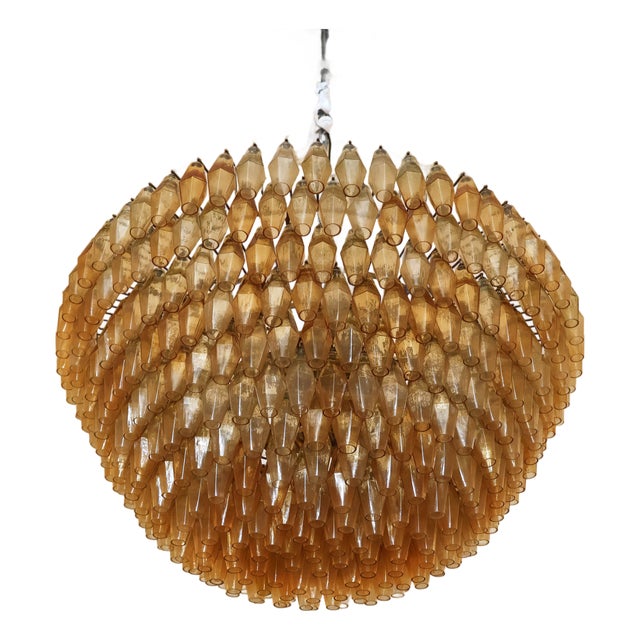 Murano Glass Chandelier in the style of Venini, 1990s For Sale