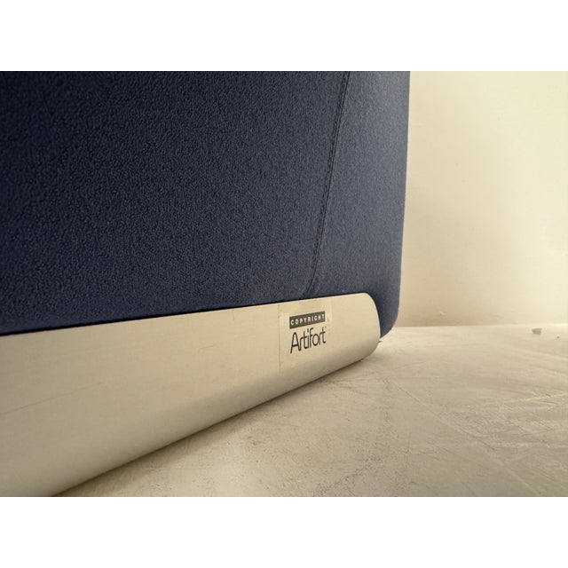 A pair of Ben upholstered armchairs designed by Pierre Paulin for Artifort, Netherlands, circa late 1980s–1990s. The...