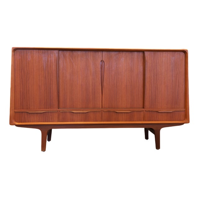 Danish Sideboard with Sliding Doors, 1960s For Sale