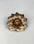 An elegant wall sconce from the Italian company Masca, composed of a profusion of finely crafted, gilded metal leaves. Its...