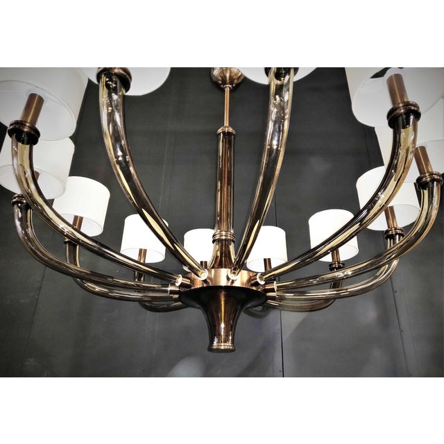 Glass 21st Century Venetian Chandelier by Fabio LTD For Sale - Image 7 of 9