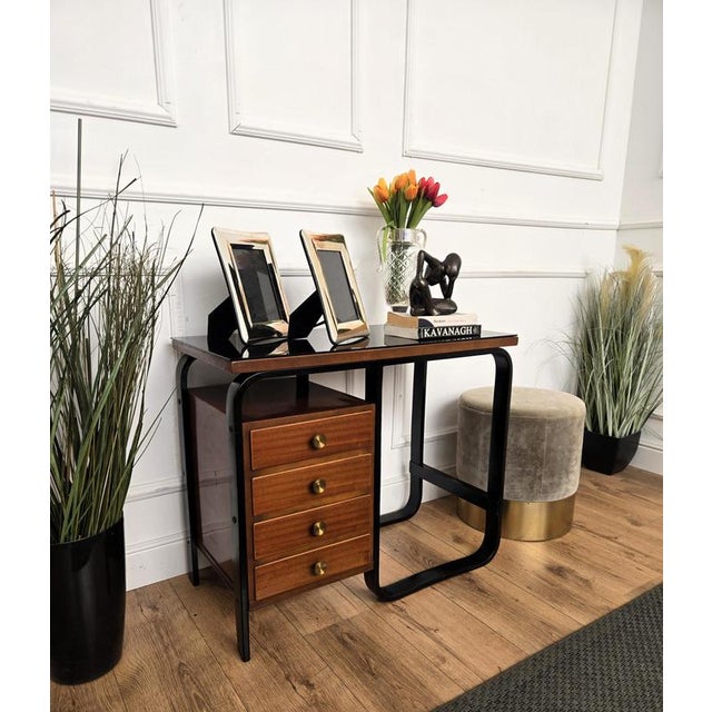 Rationalist Desk attributed to Giuseppe Pagano for Bocconi University, Italy, 1940s For Sale - Image 3 of 9