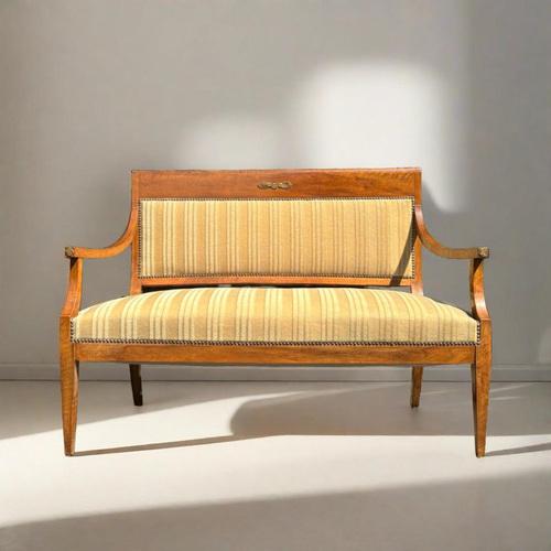 2-Seater Walnut Bench For Sale - Image 12 of 12