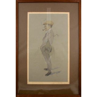 "Rakish Gent" Watercolor For Sale