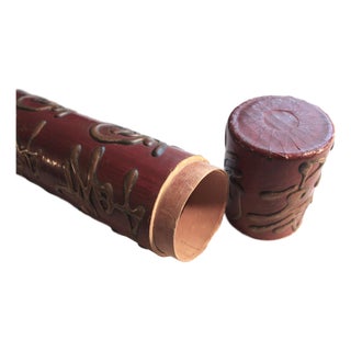 Decorative Chinese Vintage Replica Scroll Document Holder Tube For Sale
