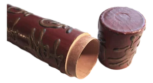 Decorative Chinese Vintage Replica Scroll Document Holder Tube