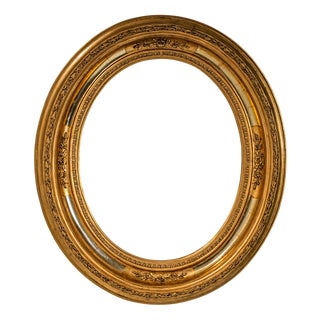 Oval Giltwood Mirror Frame, 19th Century For Sale