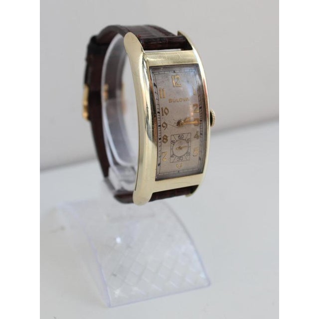 Gold Vintage Art Deco Wilson Watch from Bulova, 1940 For Sale - Image 8 of 18